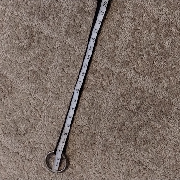 Adjustable Black & Silver Loop Hook Belt Size M/L - Picture 8 of 10